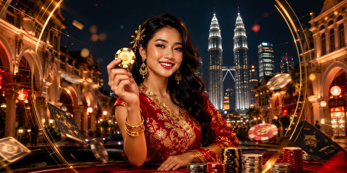 Permainan poker bergaya Malaysia di Kuala Lumpur dengan suasana kasino tempatan yang meriah
